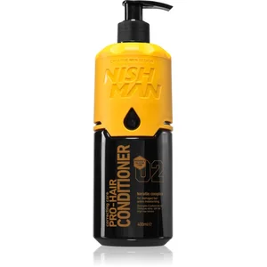 NISHMAN Pro-Hair Conditioner - Keratine Complex 400 ml - Zoutvrij - Zonder parabenen - Verbetert de gezondheid van het hoofdleer, geeft glans en zachtheid, ideaal voor het repareren van haar