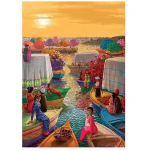 Art puzzel Flower Harbor - 1000 stukjes. pas cher