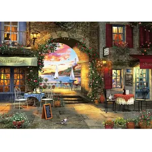 Art Puzzle Le Restaurant du Bord de Mer Puzzle-5220 pas cher