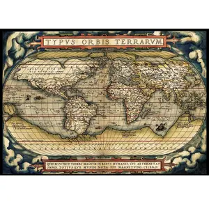Eerste landkaart van de moderne wereld, 1570 (3000 stukjes, kunst puzzel) pas cher