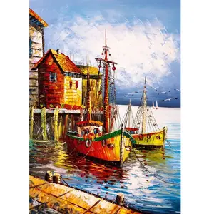 Art puzzel The Orange Port - 500 stukjes. pas cher