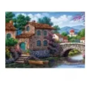Art Puzzle Canal With Flowers Puzzel 500 Stukjes pas cher