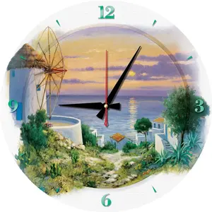 Art Puzzle Puzzle Horloge - Le Soir dans la Mer Égée Puzzle-5005 pas cher