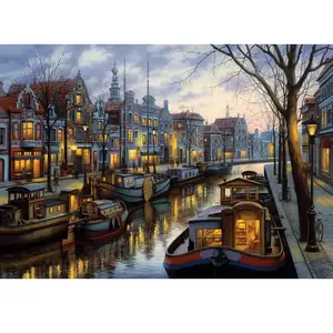 Art puzzel The Light of the Canal - 1500 stukjes. pas cher