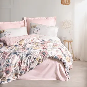 Parure de lit - 129CTN64605 - 1 housse de couette 220 x 240 cm + 2 tai... pas cher