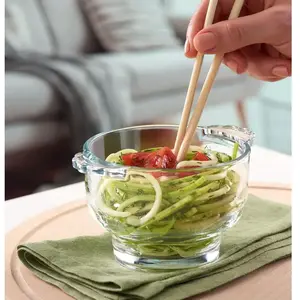 Asir - Glazen Kom Set - 2 stuks - Transparant - 14 x 14 x 7,5 cmVendu parbol