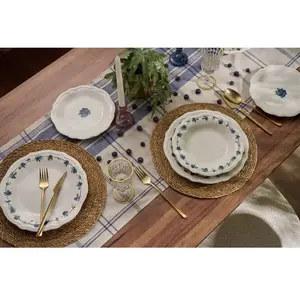 Hermia, Set de vaisselle, Blueberry Dinner Set 24 Pieces (24 pièce(s)) pas cher