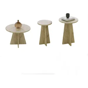 Skye Decor, Table basse, Mushroom 3 Coffee Table Set (60 x 40 x 60 cm) pas cher