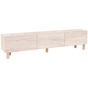 Habitat et jardin Meuble TV en bois "Alvin" - 31 x 180 x 42 cm - Travertin