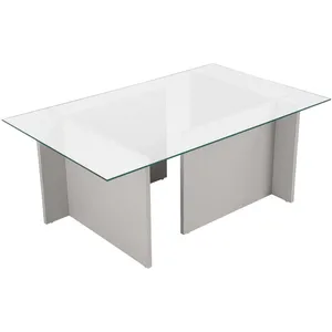 Comparateur de prix : Table Basse En Verre Et Aggloméré Vetrino