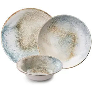 Asir - Dinerset (18-delig) - Beige - 25 x 25 x 3 cm