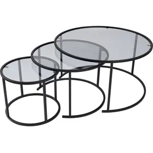 Skye Decor, Table basse, Aurum Trio Coffee Table Set (80 x 43 x 80 cm) pas cher
