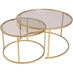 Skye Decor, Table basse, Aurum Coffee Table Set (80 x 43 x 80 cm) pas cher