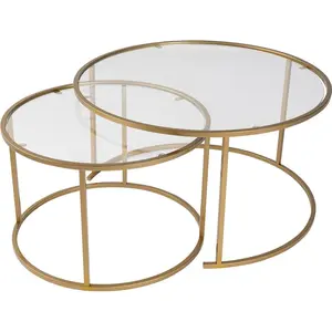 Skye Decor, Table basse, Aurum Coffee Table Set (80 x 43 x 80 cm) pas cher