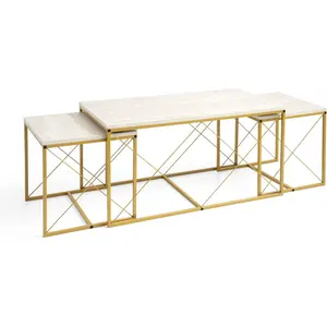 Hanah Home, Table basse, Defne (100 x 52 x 50 cm) pas cher