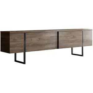 Meuble TV en bois "Luxe" 180 x 30 x 50 cm - Pin atlantique