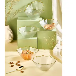 Asir - Kommenset (6 stuks) - Transparant - 100% GLAS - 17,5 x 17,5 x 1...