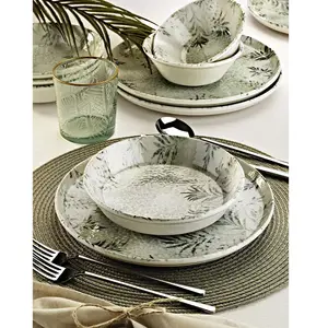 Asir - Dinerset (18-delig) - Wit - 26 x 26 x 2,5 cm