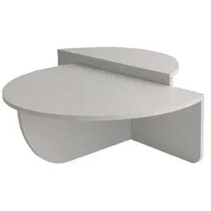 EMOB Tables basses Orion - 60x90x30cm - lot de 2 - blanc pas cher