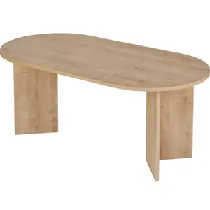Habitat et jardin Table à manger en bois "Sablin" 180 x 90 x 75 cm - Chêne saphir