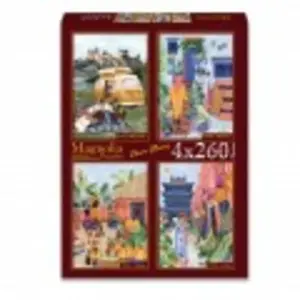 Magnolia 4 Puzzles - Claire Morris - Torres del Paine - Morroco - Ghana - China 5007 pas cher