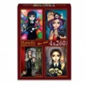 Magnolia 4 Puzzles - Romi Lerda - Strange Girl - Sweet Witch - Me & Mo... pas cher