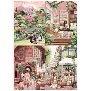 Magnolia 4 Puzzles - Sarah Reyes - The Florist - My Puzzle Room - Marrakech - Tea Garden 5004 pas cher