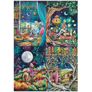 Magnolia 4 Puzzles - Kat Fedora - Bobo Vibes - Follow Your Path - Nightfall - Finding Dreamland 5005 pas cher