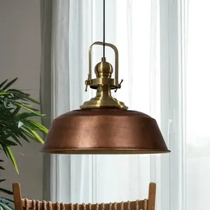 bamyum Spor Suspension Luminaire Vintage, Lustre Salon de 40 cm en Mét... pas cher