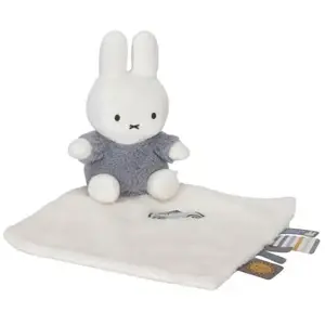 Pioupiou et Merveilles Doudou plat Miffy fluffy bleu pas cher
