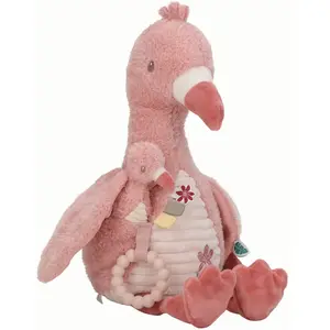 Little Dutch Safari Friends Activiteitenknuffel Flamingo pas cher