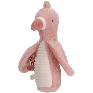 Hochet peluche Flamant rose Safari Friends
