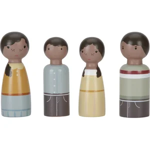 Little Dutch Set 4 poupées en bois Famille Evi pour maison de poupéeVendu parberceau-magique