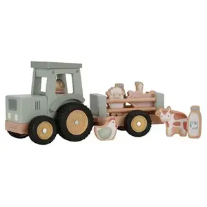 Tracteur avec remorque en bois Little Farm pas cher