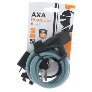 AXA Resolute 8-120 - Kabelslot - Slot voor Fietsen - Gebruiksvriendelijk - 120 cm lang - Diameter 8 mm - Groen pas cher