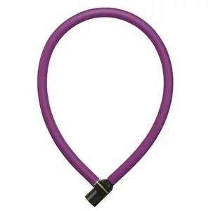 AXA Resolute 6/60 Kabelslot - Slot voor Kinderfietsen - Gebruiksvriendelijk - 60 cm lang - Diameter 6 mm - Paars pas cher