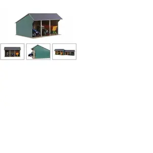 Comparateur de prix : Kids Globe Farming Hangar agricole pour tracteurs Large 1:33