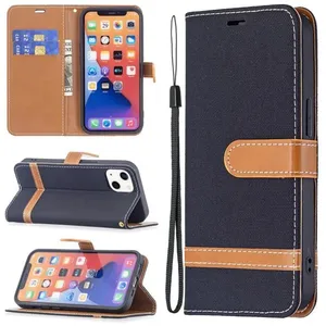 BOONGET Housse iPhone 13 PU Cuir Portefeuille Support Étui à rabat Magnétique Folio iPhone 13 Housse - NoirVendu parcdiscount
