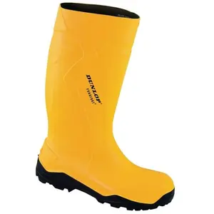 Dunlop C762241 S5 Purofort+ Geel Warmtelaarzen Uniseks pas cher