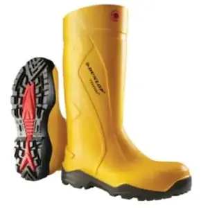 Dunlop C762241 S5 Purofort+ Geel Warmtelaarzen Uniseks pas cher