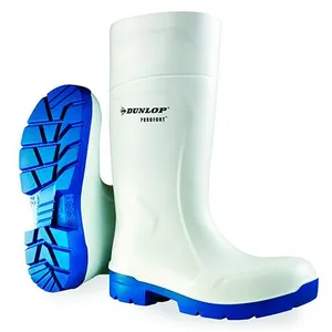 Dunlop Protective Footwear Bottes De Sécurité Étanches Agro Pu S4 Ci - Blanc Et Bleu - 41Vendu parbol