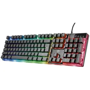 Trust GXT 835 Azor - Bedraad Gaming Toetsenbord - QWERTY US - Zwart