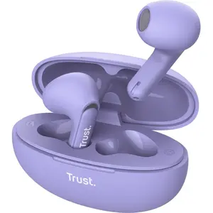 Comparateur de prix : Écouteurs Bluetooth - Trust - Yavi - In Ear - 23H Autonomie - Réduction Bruit ENC - Violet