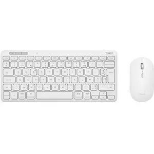 Trust Lyra Pack Clavier et Souris sans Fil Bluetooth, AZERTY Français,...