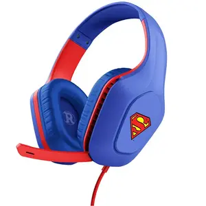 Trust Gxt416sm Zirox Headset Superman (Filaire), Casque gaming, Bleu, Rouge pas cher