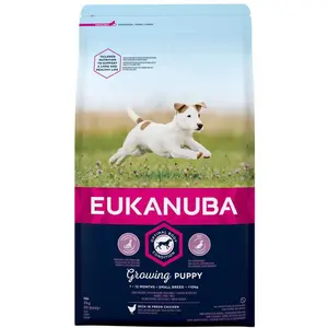 Eukanuba Aliment Pour Chiots De Petites Races Au Poulet Pour La Croissance 3kg pas cher