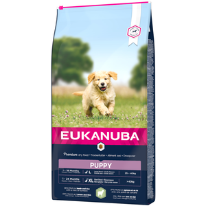 Eukanuba Dog Puppy & Junior - All Breeds - Lamb & Rice - 12 kg pas cher