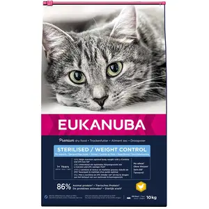 Eukanuba Sterilised / Weight Control Adult pour chat - 10 kg pas cher