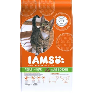 3kg Adult IAMS for Vitality agneau pour chat pas cher