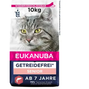 Comparateur de prix : 10kg Senior Grain Free riche en saumon Eukanuba Croquettes pour chat
